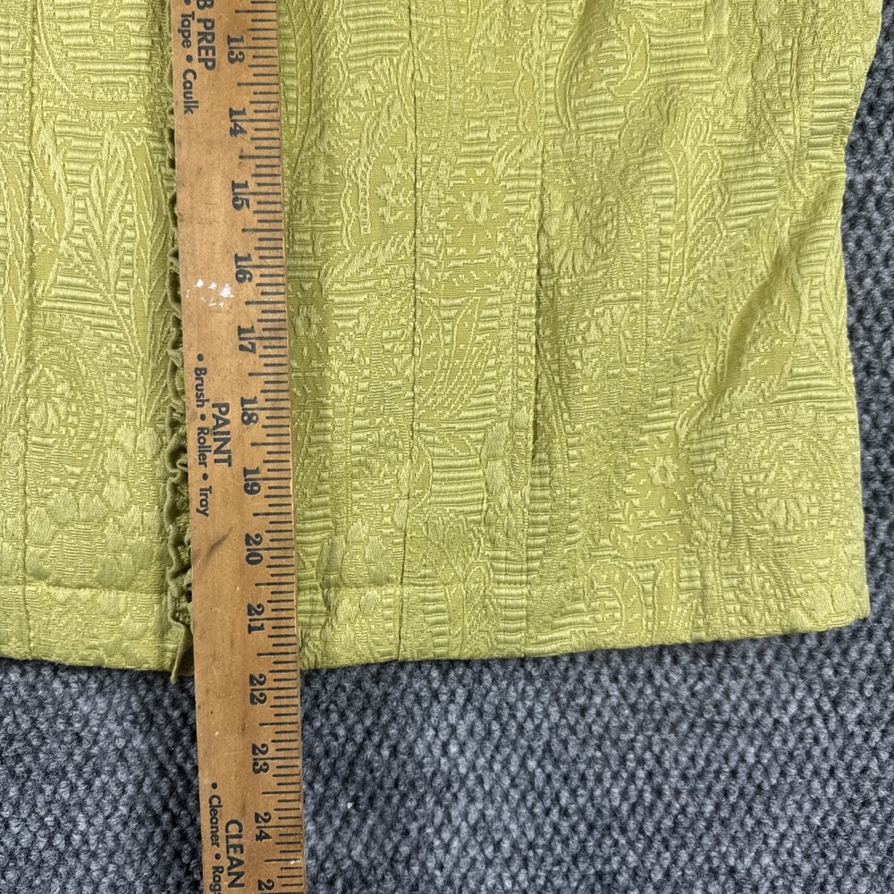 Ruby Rd. Chartreuse Textured Ruffle Front Jacket - Picture 10 of 15